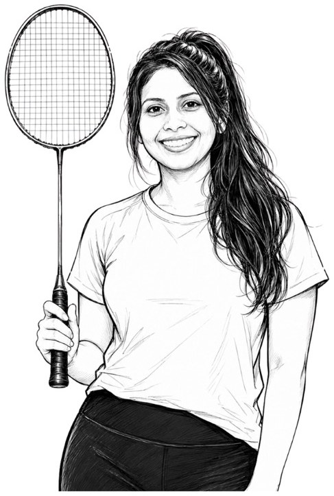 Illustration of Aditi Mehta