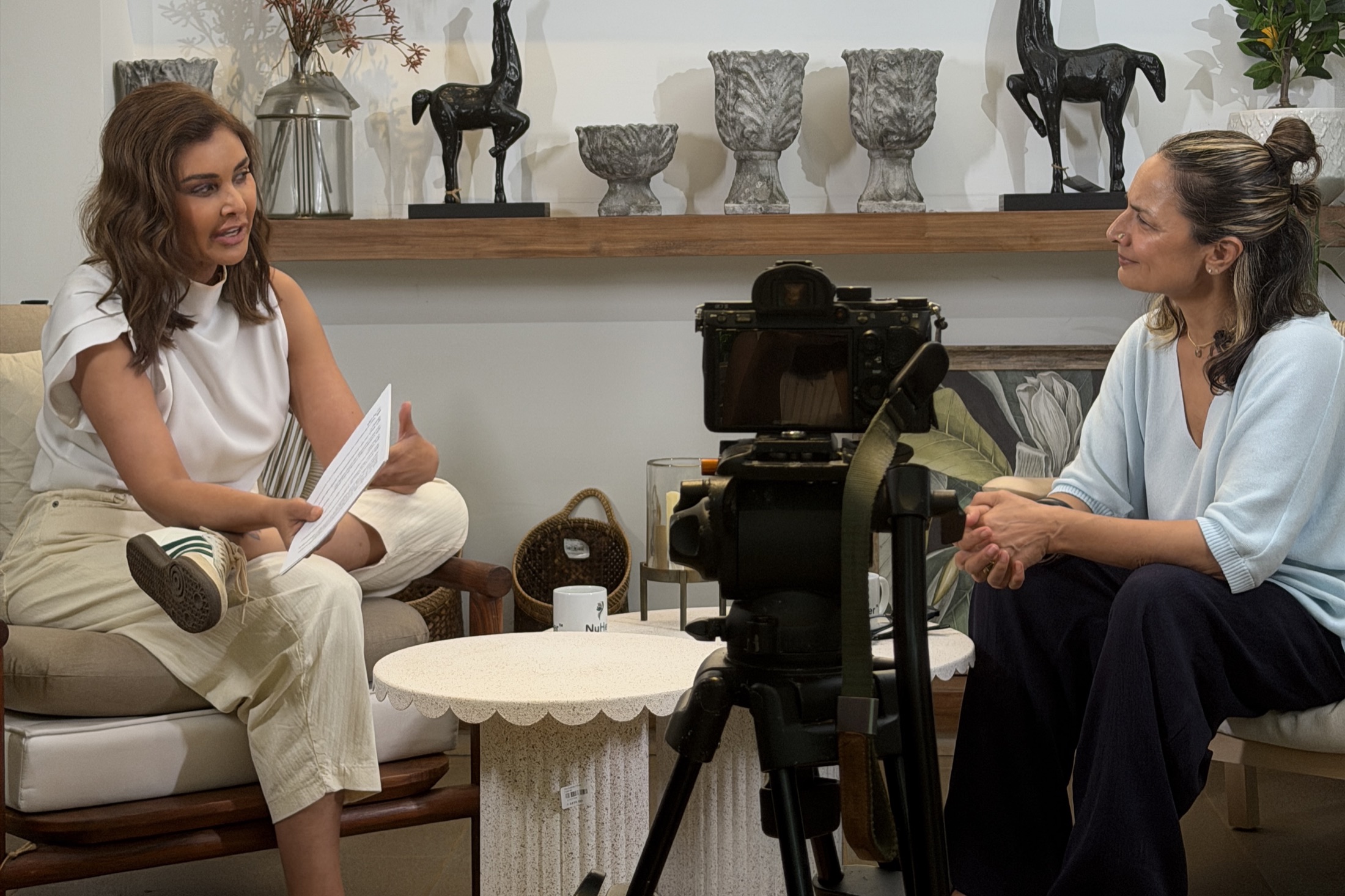 NuHer founder in conversation on camera
